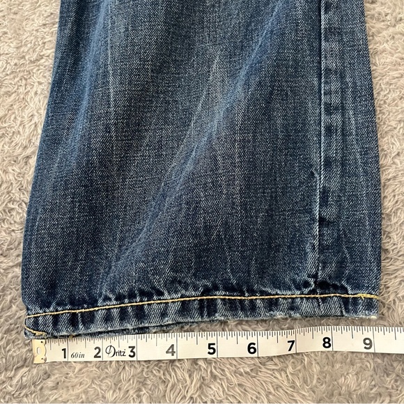 Vintage Sean John Blue Distressed RELAXED HAMILTON jeans Sz 38x32 UNIQUE STYLE - Picture 11 of 11